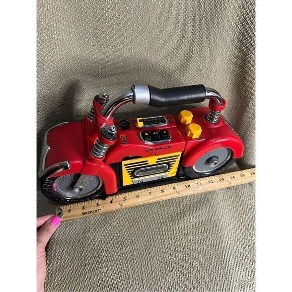 Junior Rider HARLEY DAVIDSON Portable Radio Cassette Player Partially Functional - Picture 14 of 15